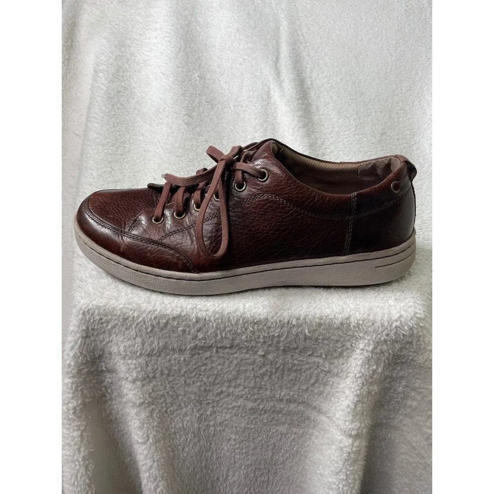 Dansko Mens Vaughn Brown Leather Lace Up Sneaker Casual Comfort Shoe EU 44 US 11